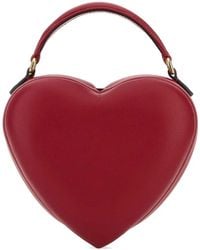 Moschino - Heart Leather Mini Bag - Lyst