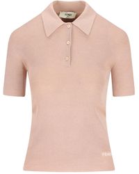 Fendi - Button-Shirt Short-Sleeve Polo Shirt - Lyst
