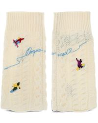 DSquared² - Cable-Knit Embroidered Arm Warmers - Lyst