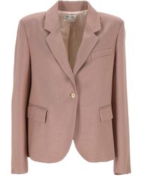 forte_forte - Button Single-Breasted Blazer - Lyst