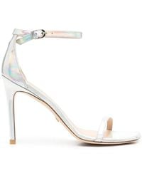 Stuart Weitzman - Metallic-Effect 100Mm Sandals - Lyst
