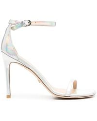Stuart Weitzman - Metallic-Effect 100Mm Sandals - Lyst