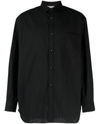 White Mountaineering - Patterned Jacquard Long-Sleeve Shirt - Lyst