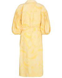 Remain - Puff-Sleeve Print Dress - Lyst
