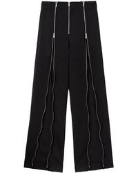 Jil Sander - Zip-Detail Wide-Leg Trousers - Lyst