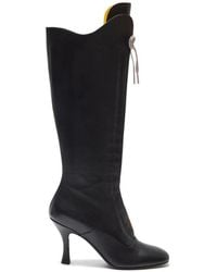 LILI CURIA - Ida Lace Up Tall Boots - Lyst
