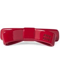 Miu Miu - Bow-Shaped Hair Clip - Lyst