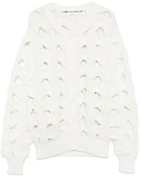 Comme des Garçons - Pull En Maille Ajourée - Lyst