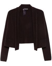 Susanne Bommer - Shawl-Collar Cropped Cardigan - Lyst