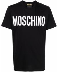 Moschino - T-Shirt Mit Logo-Schriftzug - Lyst