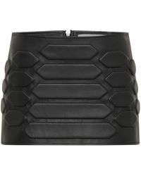 Dion Lee - Reptile Leather Miniskirt - Lyst