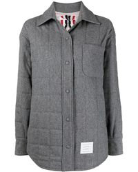 Thom Browne - Oversized Padded Shirt Jacket - Lyst