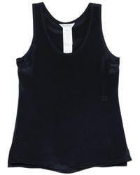 Max Mara - Top Met Satijnen Afwerking - Lyst