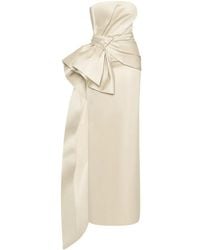 Oscar de la Renta - Robe Longue À Détail De Nœud - Lyst