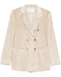 Lardini - Double-Breasted Corduroy Blazer - Lyst