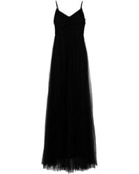 Fabiana Filippi - Pleated Tulle Maxi Dress - Lyst