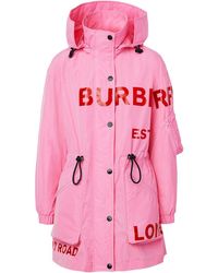 Burberry Horseferry Print Parka - Pink