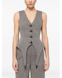 Nissa - Button Single-Breasted Vest - Lyst