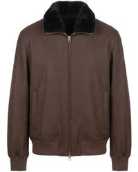 Montecore - Faux-Fur Collar Bomber Jacket - Lyst