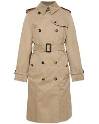 Burberry - Long Gabardine Lakefield Trench Coat - Lyst