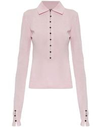 Jacquemus - The Merino Long-Sleeve Polo Shirt - Lyst