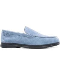 Doucal's - Round-toe Suede Loafers - Lyst