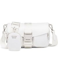 Prada - Pocket Detail Shoulder Bag - Lyst
