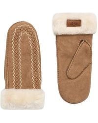 UGG - Atherson Embroidered Gloves - Lyst