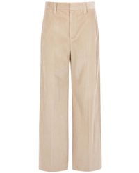 Brunello Cucinelli - Corduroy Monili-Embellished Trousers - Lyst