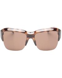 Gucci - Tortoiseshell-Effect Geometric-Frame Sunglasses - Lyst