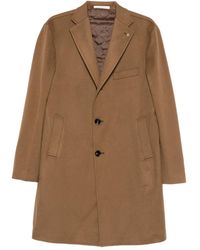 Tagliatore - Button-Fastening Single-Breasted Coat - Lyst