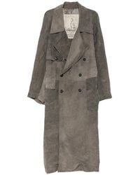 Ziggy Chen - Double-Breasted Pinstripe Coat - Lyst