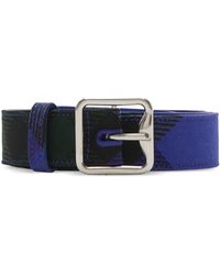 Burberry - B-Buckle Checked Belt - Lyst