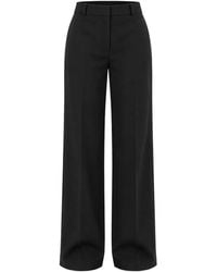Kaos - Pressed-Crease Wide-Leg Trousers - Lyst