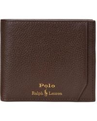 Polo Ralph Lauren - Grain-Textured Bi-Fold Wallet - Lyst