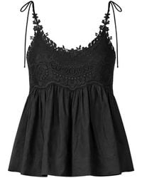 Twinset - Muslin Top With Lace - Lyst