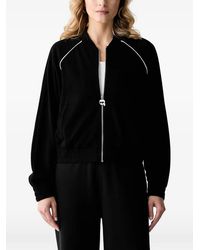 KARL LAGERFELD - Sweat Ikonik Karl À Fermeture Zippée Et Finitions Passepoilées - Lyst