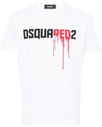 DSquared² - Logo-Print Cotton T-Shirt - Lyst