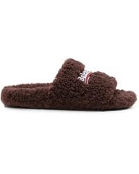 Balenciaga - Claquettes Furry Open - Lyst