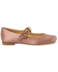 Chloé - Polly Buckle-Strap Ballet Flats - Lyst