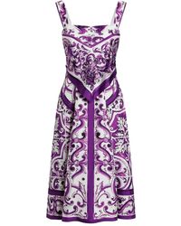 Dolce & Gabbana - Silk Dress - Lyst