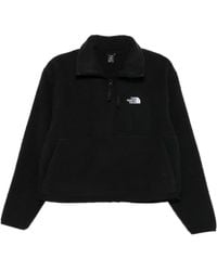 The North Face - Sweater Met Logo En Rits - Lyst
