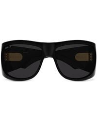 Gucci - Double G Rectangle-Frame Sunglasses - Lyst