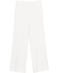 P.A.R.O.S.H. - High-Waisted Wide-Leg Trousers With Tailored Fit - Lyst