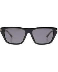 Victoria Beckham - Rectangle-Frame Sunglasses - Lyst