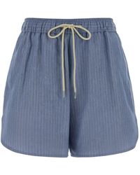 Jacob Cohen - Short Rayé À Taille Élastique - Lyst
