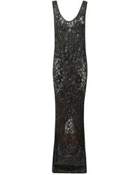 The New Arrivals Ilkyaz Ozel - Crystal-Embellished Lace Maxi Dress - Lyst