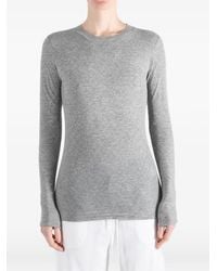 AURALEE - Long-Sleeve Sheer T-Shirt - Lyst