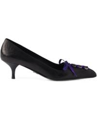 Prada - Antiqued Leather Pumps - Lyst
