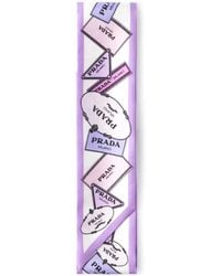 Prada - Sciarpa Con Stampa - Lyst
